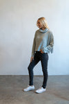 Long sleeve cowl neck sweater