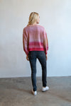 Long sleeve ombre stripe sweater