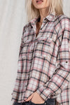 Flannel plaid shirt w/ pockets